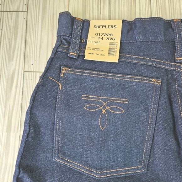 Vintage Shepler High Rise Boot Cut Jeans in Indigo Denim Size 10 Regular NWT - Picture 8 of 12